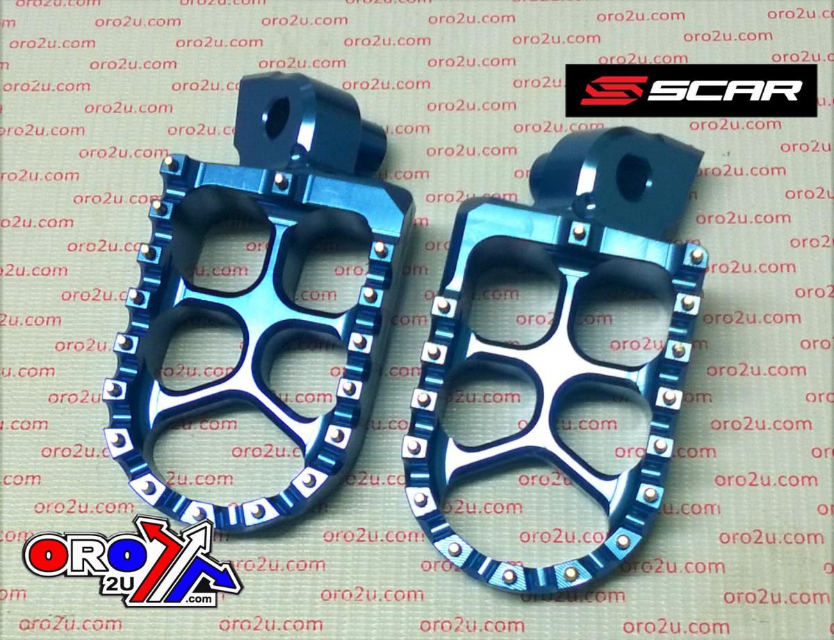 FOOT PEGS SCAR BLUE KTM, 57 ALUMINIUM BILLET S5510B - Image 2