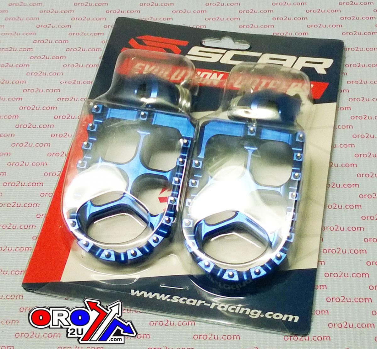 FOOT PEGS SCAR BLUE KTM, 57 ALUMINIUM BILLET S5510B