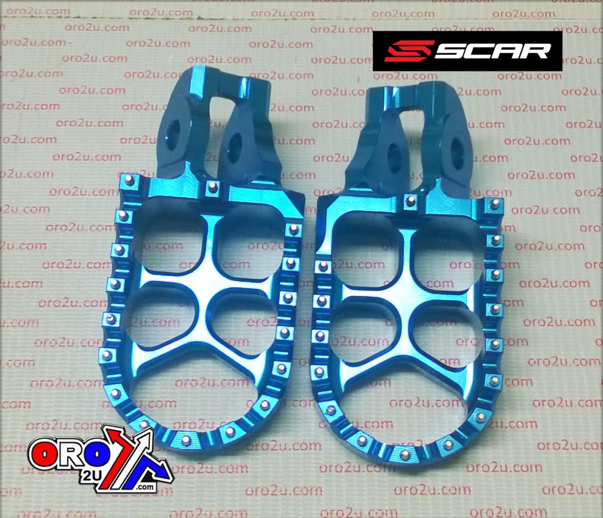 FOOT PEGS SCAR BLUE KTM, 57 ALUMINIUM BILLET S5511B