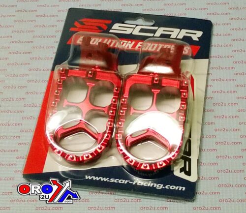 FOOT PEGS SCAR RED CRF/KXF, 57 ALUMINIUM BILLET S3515R