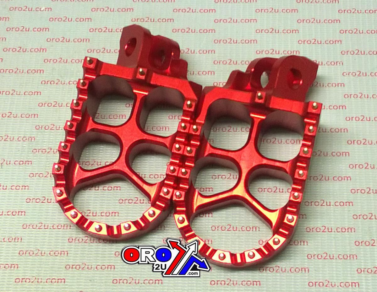 FOOT PEGS SCAR RED RM85, 57 ALUMINIUM BILLET S4510R - Image 2