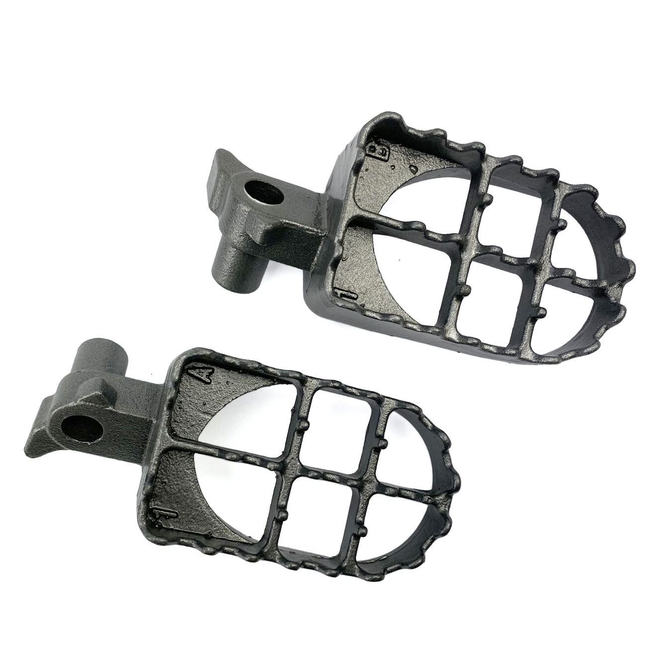 FOOT PEGS STEEL GREY YZ, YAMAHA 87-96 YZ125 YZ250, WR 3SP-27411-00-00, 3LD-27411-10-00, 3SP-27411-00-00, 3LD-27411-10-00 - Image 2