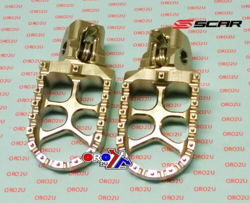 FOOT PEGS SCAR GREY KTM, 57 ALUMINIUM BILLET S5511T, [Colour GREY Titanium]