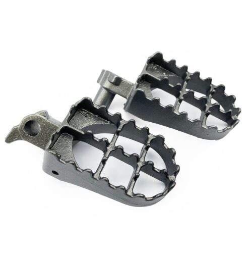 FOOT PEGS STEEL GREY YZ, YAMAHA 87-96 YZ125 YZ250, WR 3SP-27411-00-00, 3LD-27411-10-00, 3SP-27411-00-00, 3LD-27411-10-00