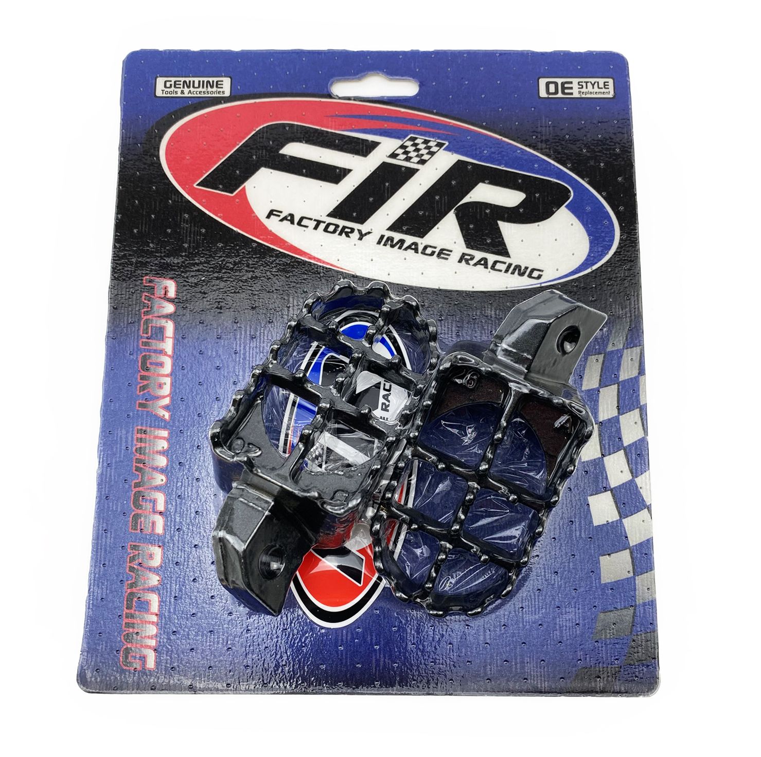 FOOT PEGS STEEL GREY KX, KAWASAKI KX125/250, KDX - Image 2