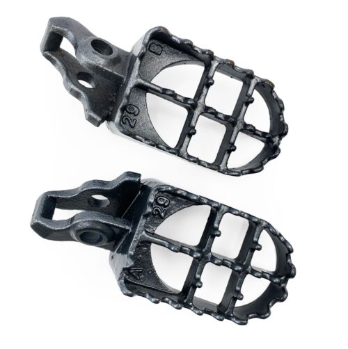 FOOT PEGS STEEL GREY CRF, HONDA CR 02-07, CRF 02-16