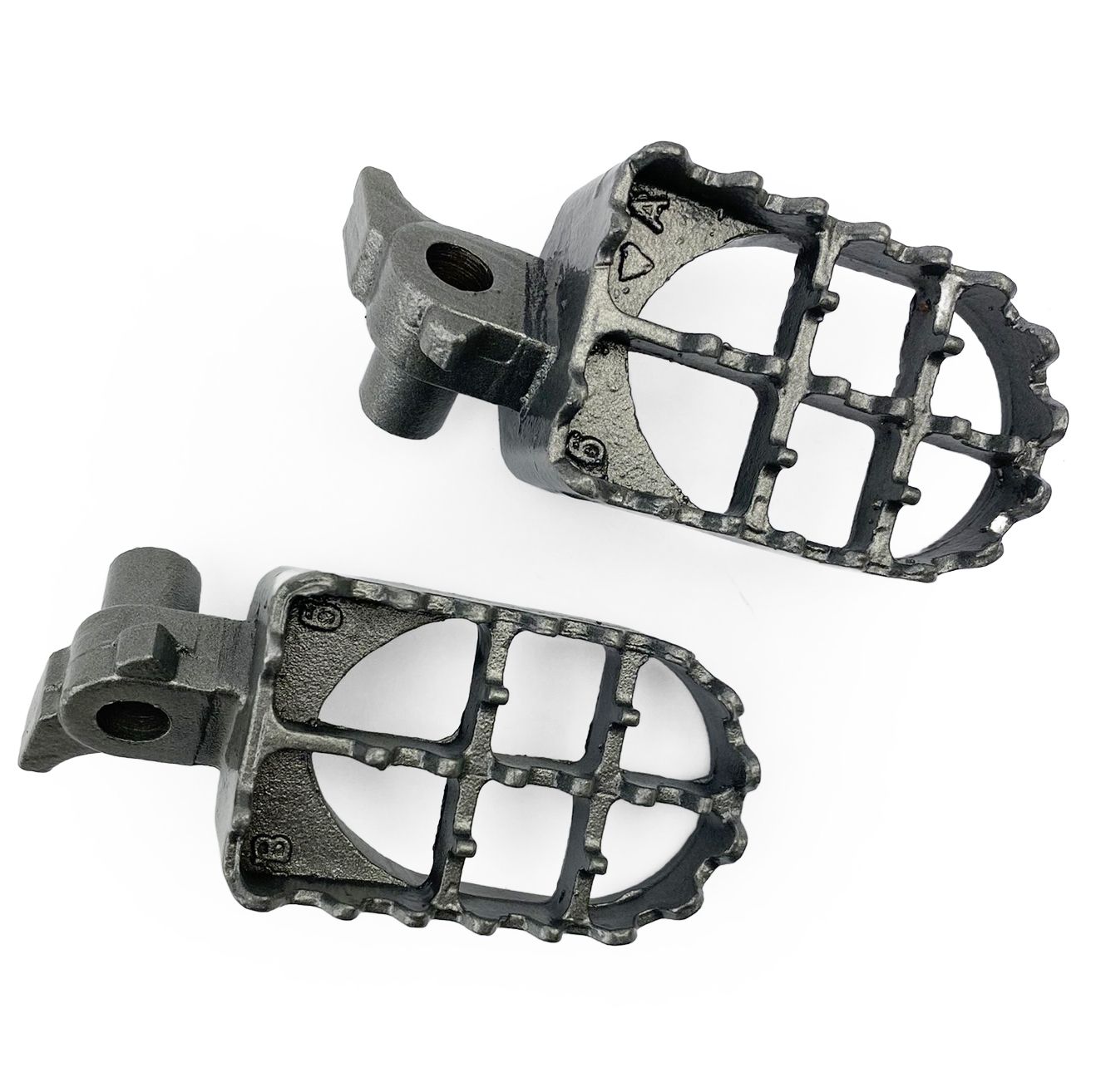 FOOT PEGS STEEL GREY CR, HONDA CR125/CR250/CR500 - Image 2