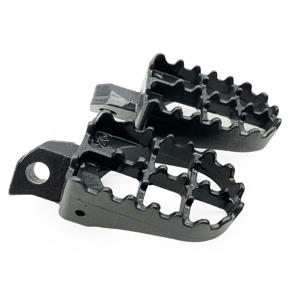 FOOT PEGS STEEL GREY KX, KAWASAKI KX125/250, KDX