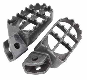 FOOT PEGS STEEL BLACK 87-96 YAMAHA YZ YZ125 YZ250