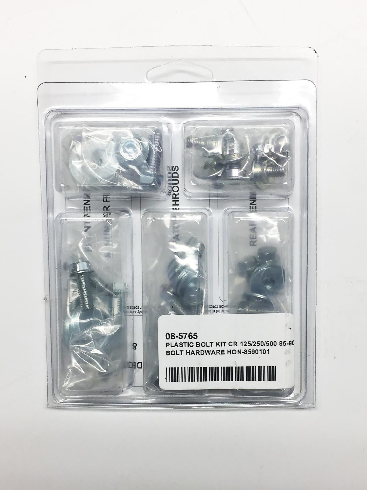 PLASTIC BOLT KIT CR 125/250/500 85-90, BOLT HARDWARE HON-8590101 - Image 2