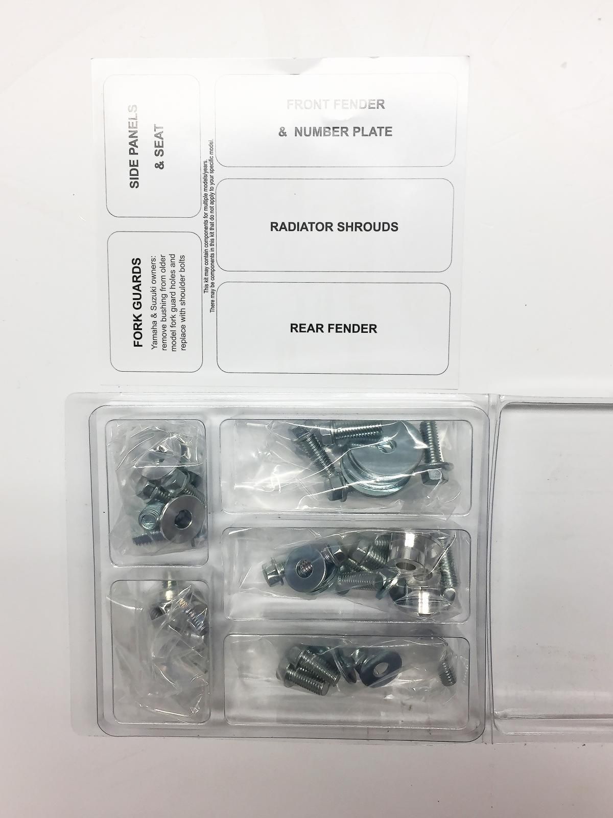 PLASTIC BOLT KIT CR 125/250/500 85-90, BOLT HARDWARE HON-8590101 - Image 3