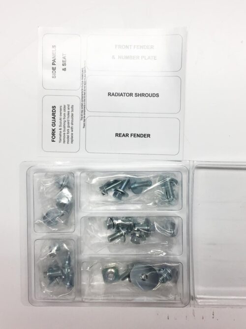 PLASTIC BOLT KIT RM 125/250 93-95, BOLT HARDWARE SUZ-9395103, BM9395103