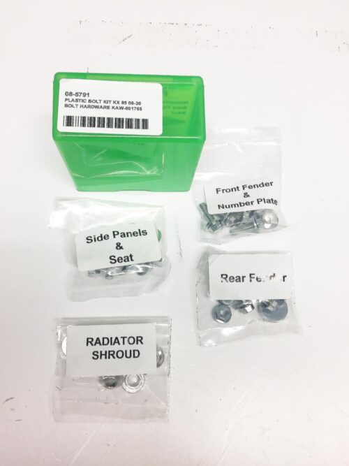 PLASTIC BOLT KIT KX 85 00-20, BOLT HARDWARE KAW-001765, BMKAW001765
