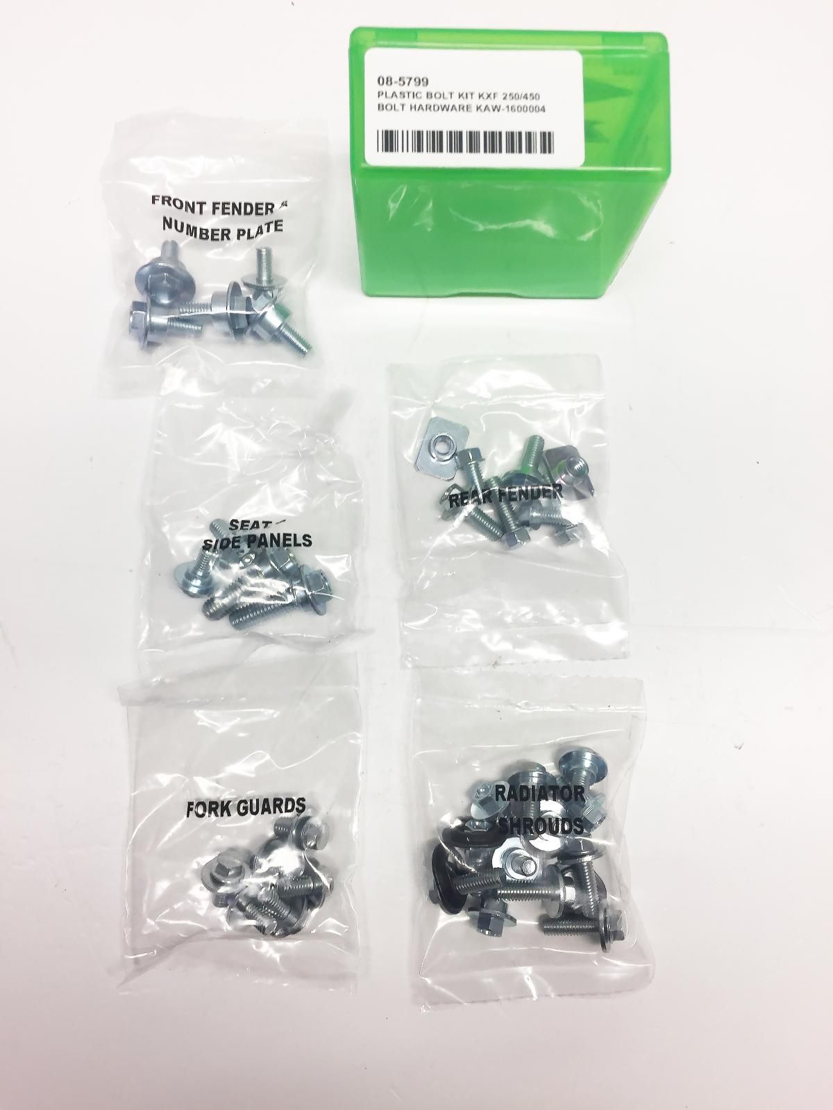 PLASTIC BOLT KIT KXF 250/450, BOLT HARDWARE KAW-1600004, BM1600004 - Image 2