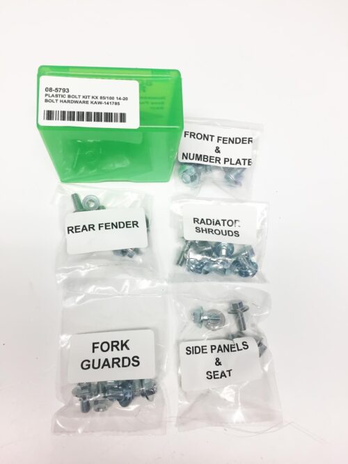 PLASTIC BOLT KIT KX 85/100 14-20, BOLT HARDWARE KAW-141785