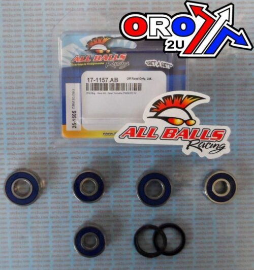 WHEEL BEARING KIT REAR 81-22 YAM PW50, ALLBALLS 25-1505 DIRT