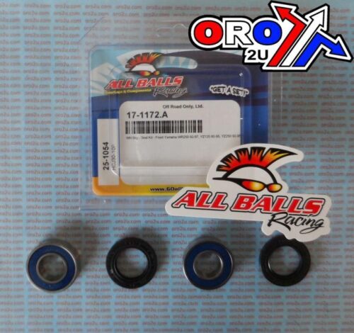 WHEEL BEARING KIT FRONT 92-97 YAM WR250/YZ125/250, ALLBALLS 25-1054 DIRT