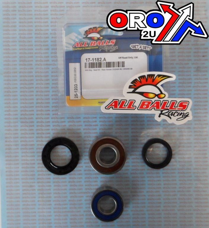 WHEEL BEARING KIT REAR 1989 HON CR250/500, ALLBALLS 25-1203 DIRT - Image 2