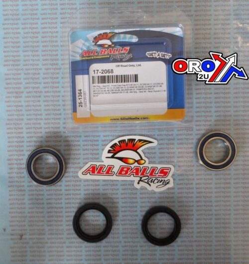 WHEEL BEARING KIT FRONT & REAR 03-21 GAS/RIEJU/SUZ LT-50, ALLBALLS 25-1364 DIRT