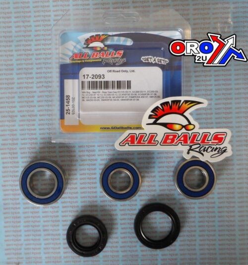 WHEEL BEARING KIT REAR 03-21 GAS GAS/RIEJU, ALLBALLS 25-1458 DIRT