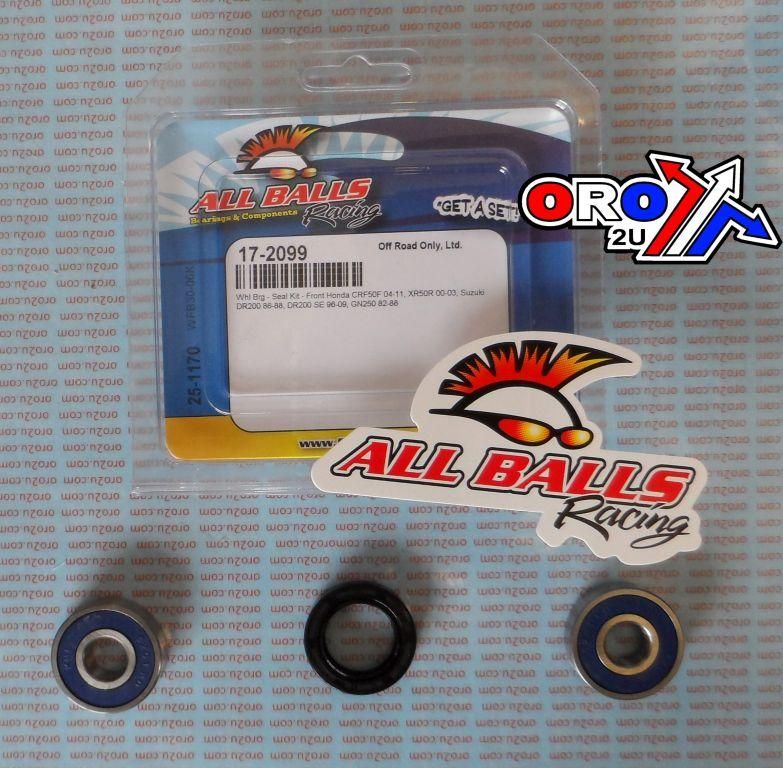 WHEEL BEARING KIT FRONT 82-22 HON/SUZ, ALLBALLS 25-1170 DIRT/ROAD - Image 3