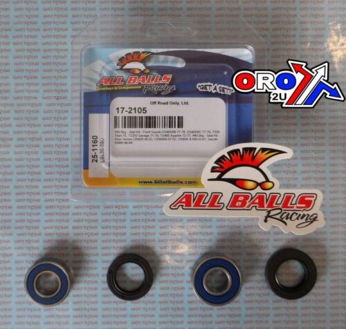 WHEEL BEARING KIT FRONT & REAR SUZ/HON GS/TS/CR 80-500, ALLBALLS 25-1160 DIRT/ROAD