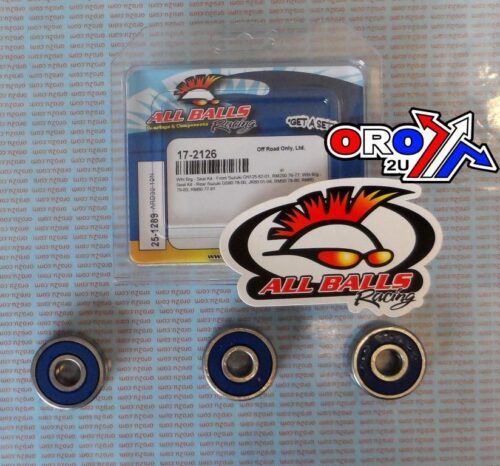 WHEEL BEARING KIT FRONT & REAR SUZ GN/RM/DS/JR 50-250, ALLBALLS 25-1289 DIRT/ROAD