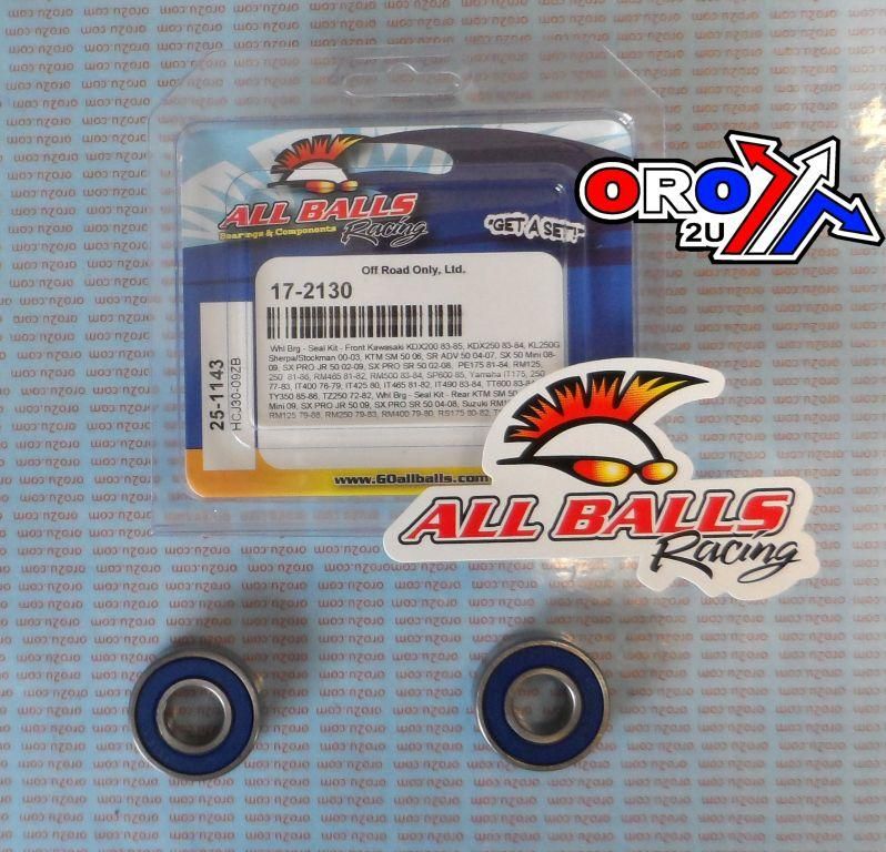WHEEL BEARING KIT FRONT REAR & MIDDLE 72-21, ALLBALLS 25-1143 DIRT/ROAD/ATV