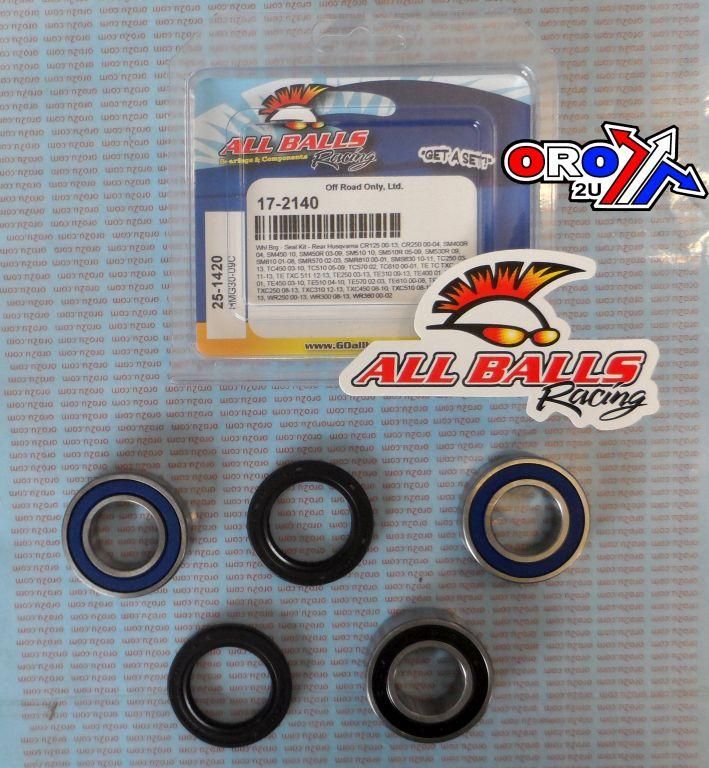 WHEEL BEARING KIT REAR 00-13 HUSKY CR/SM/TC/TE/TX/WR, ALLBALLS 25-1420 DIRT - Image 2