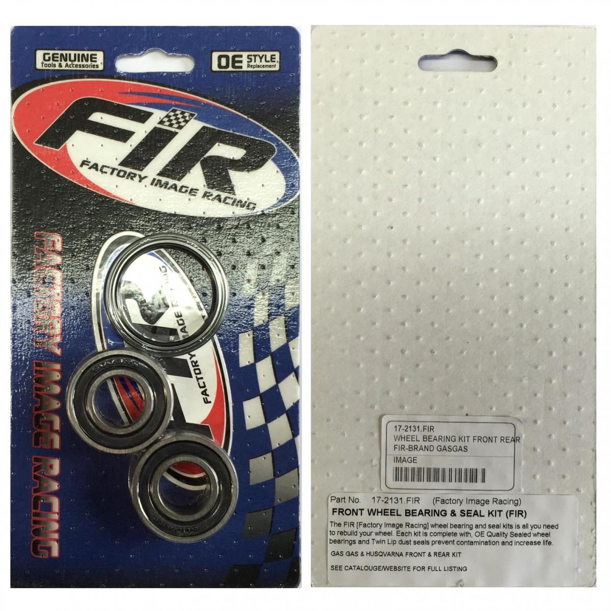 WHEEL BEARING KIT FRONT REAR, GASGAS, FIR [ - Image 4