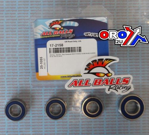 WHEEL BEARING KIT REAR 80-05 KAW KDX/KL/KLR, ALLBALLS 25-1055 ROAD/DIRT