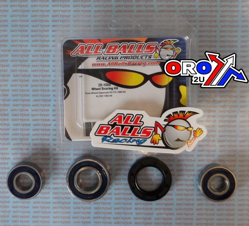 WHEEL BEARING KIT REAR 80-83 KAW KE175, ALLBALLS 25-1085 ROAD - Image 2