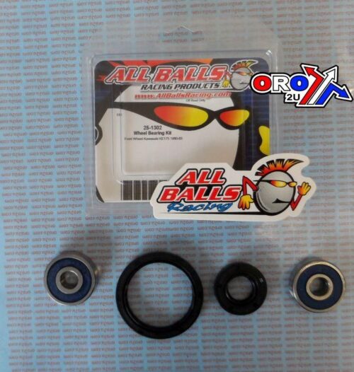 WHEEL BEARING KIT FRONT 80-83 KAW KE175, ALLBALLS 25-1302 ROAD