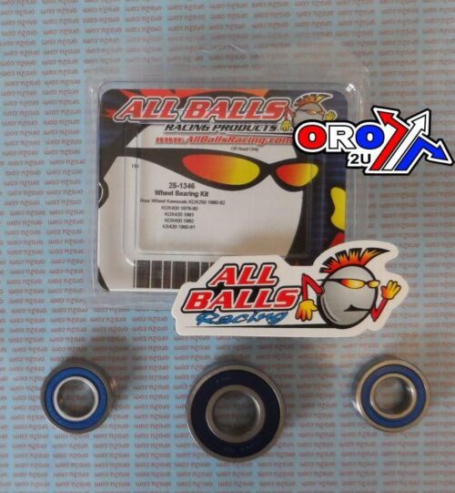 WHEEL BEARING KIT REAR 79-82 KAW KDX/KX 250-450, ALLBALLS 25-1346 ROAD/DIRT