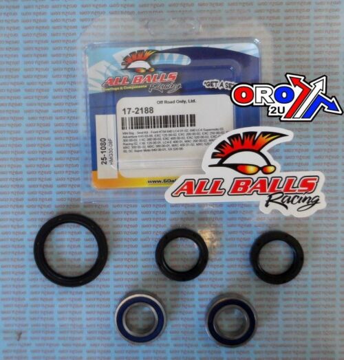 WHEEL BEARING KIT FRONT 00-05 KTM EXC/EXE/LC4/MXC/SC/SX, ALLBALLS 25-1080 DIRT