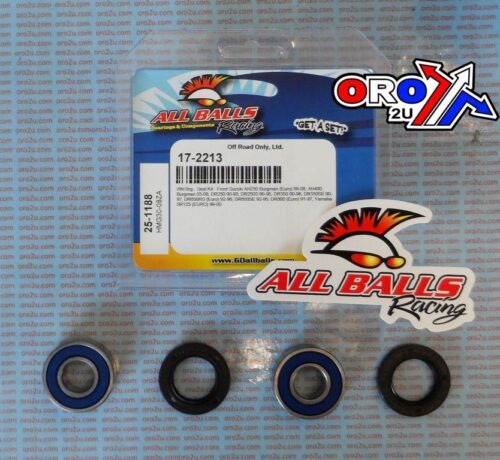 WHEEL BEARING KIT FRONT 90-21 KTM/SUZ/YAM, ALLBALLS 25-1188 DIRT/ROAD