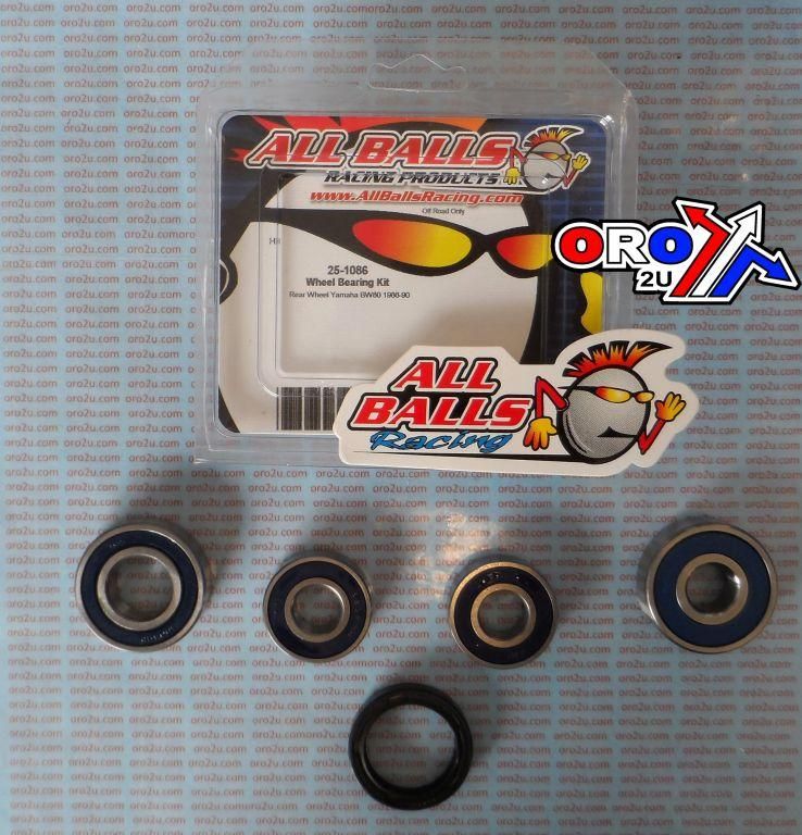 WHEEL BEARING KIT REAR 73-90 YAM BW80/RD60, ALLBALLS 25-1086 DIRT/ROAD