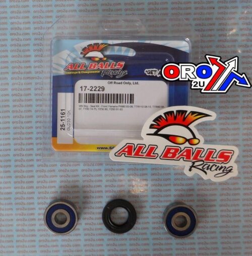 WHEEL BEARING KIT FRONT 74-22 YAM PW/TTR/TY/YZ 50-110, ALLBALLS 25-1161 DIRT