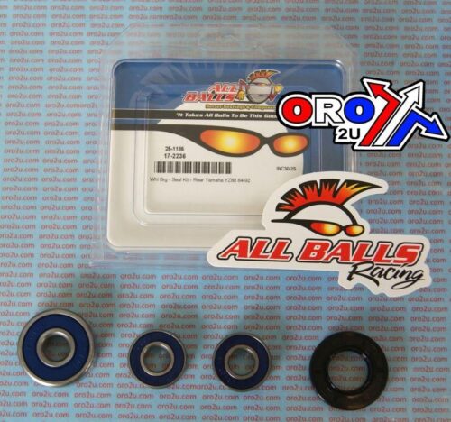 WHEEL BEARING KIT REAR 84-92 YAM YZ80, ALLBALLS 25-1185 DIRT