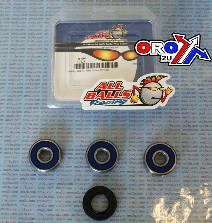 WHEEL BEARING KIT REAR 2000 YAM TT125, ALLBALLS 25-1295 DIRT