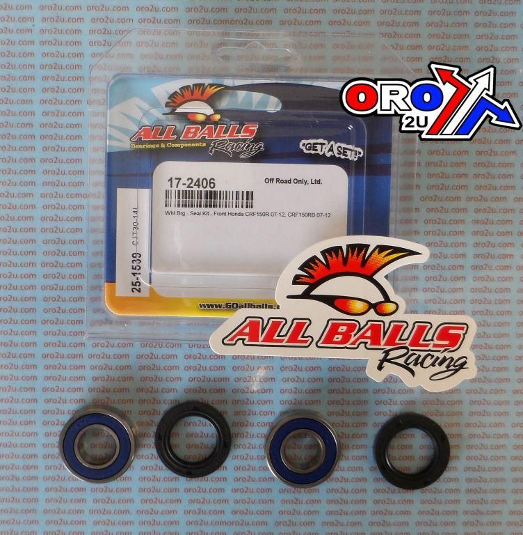 WHEEL BEARING KIT FRONT 07-22 HON CRF150R, ALLBALLS 25-1539 DIRT