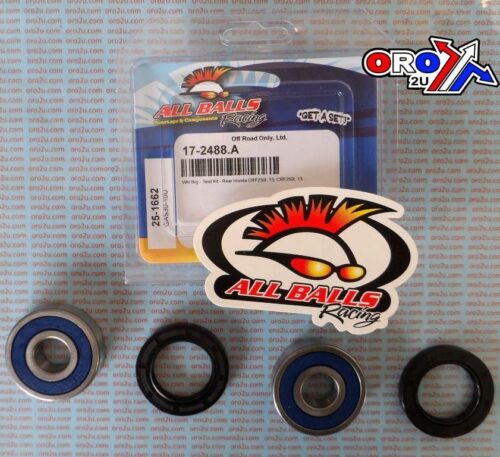 WHEEL BEARING KIT FRONT & REAR 66-22 HON/CB/CRF/KAW W1/BETA RR-S, ALLBALLS 25-1662 ROAD/DIRT