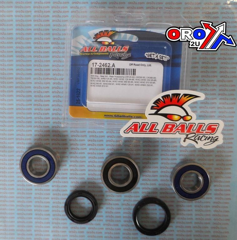 WHEEL BEARING KIT REAR 90-96 HUSKY CR/TC/TE/WRE/WXC/WXE/WMX, ALLBALLS 25-1622 DIRT - Image 3