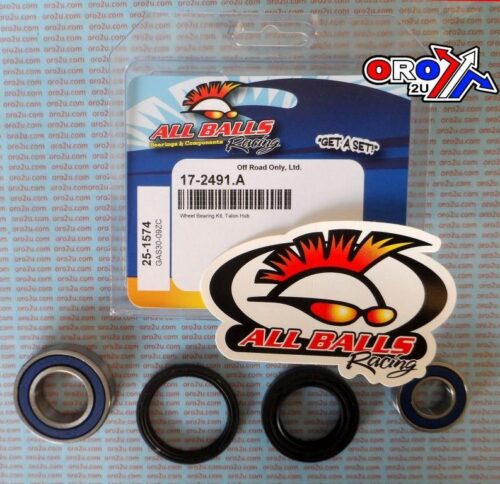 WHEEL BEARING KIT FRONT 00-07 HON XR650R TALON WHEEL, ALLBALLS 25-1574 ROAD/DIRT