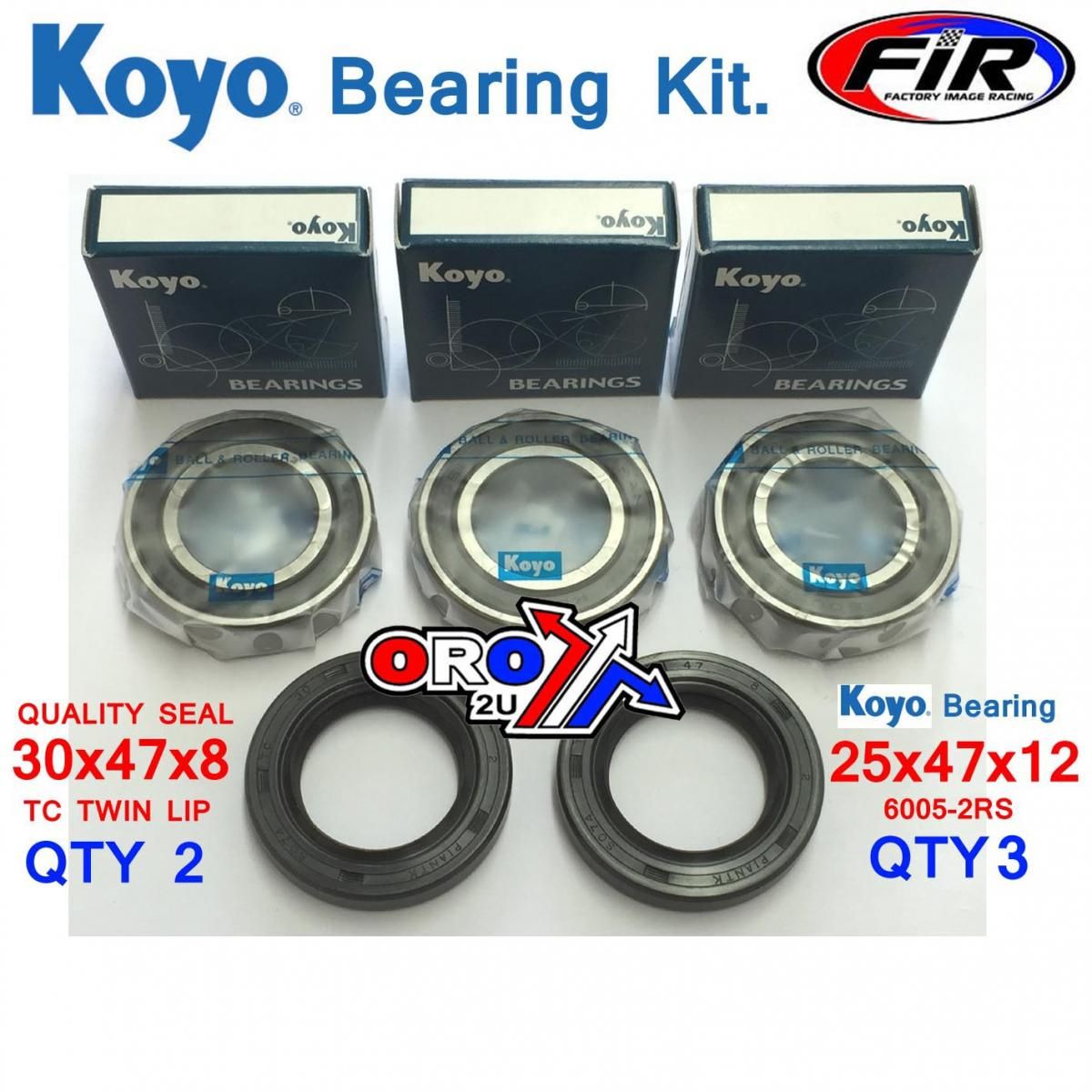 WHEEL BEARING & SEAL KIT KOYO, KOYO / HONDA / TALON HUBS - Image 2
