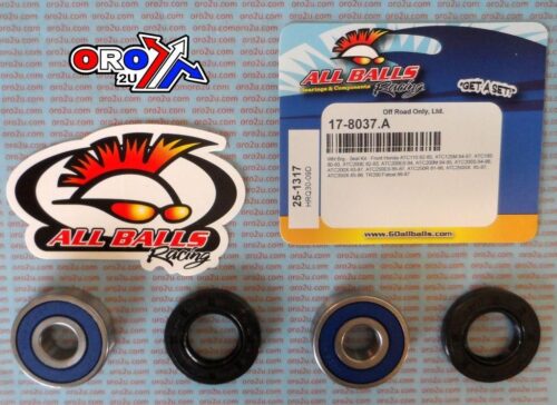 WHEEL BEARING KIT FRONT 80-87 HONDA ATC110-350/TR200, ALLBALLS 25-1317 ATV