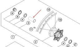 Rear Bearing Bush Distance Tube 121.5mm 77710011000 59010011000 - Image 3