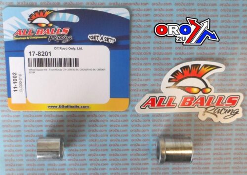 WHEEL SPACER KIT CR 92-94, ALLBALLS 11-1002 HONDA FRONT, Honda CR125R 92-94, CR250R 92-94, CR500R 92-94