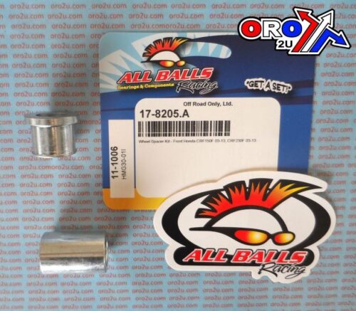 WHEEL SPACER KIT CRF150F 03-13, ALLBALLS 11-1006 HONDA FRONT