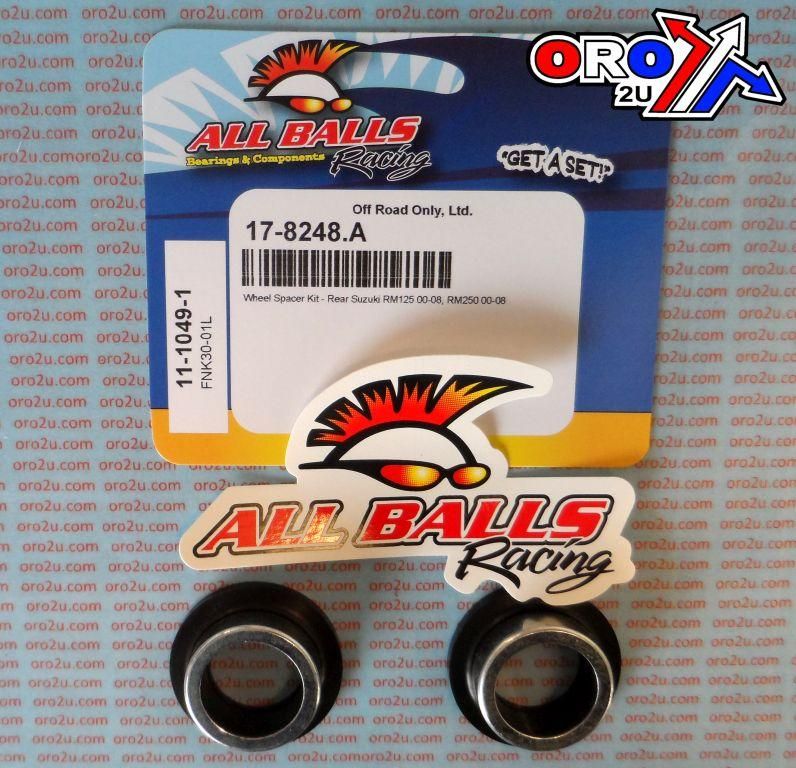 WHEEL SPACER KIT RM 00-08, ALLBALLS 11-1049-1 SUZUKI REAR - Image 3